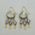 Vintage-Style Colourful Rain Stone Earrings