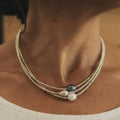 Klassieke ketting met parelbedel