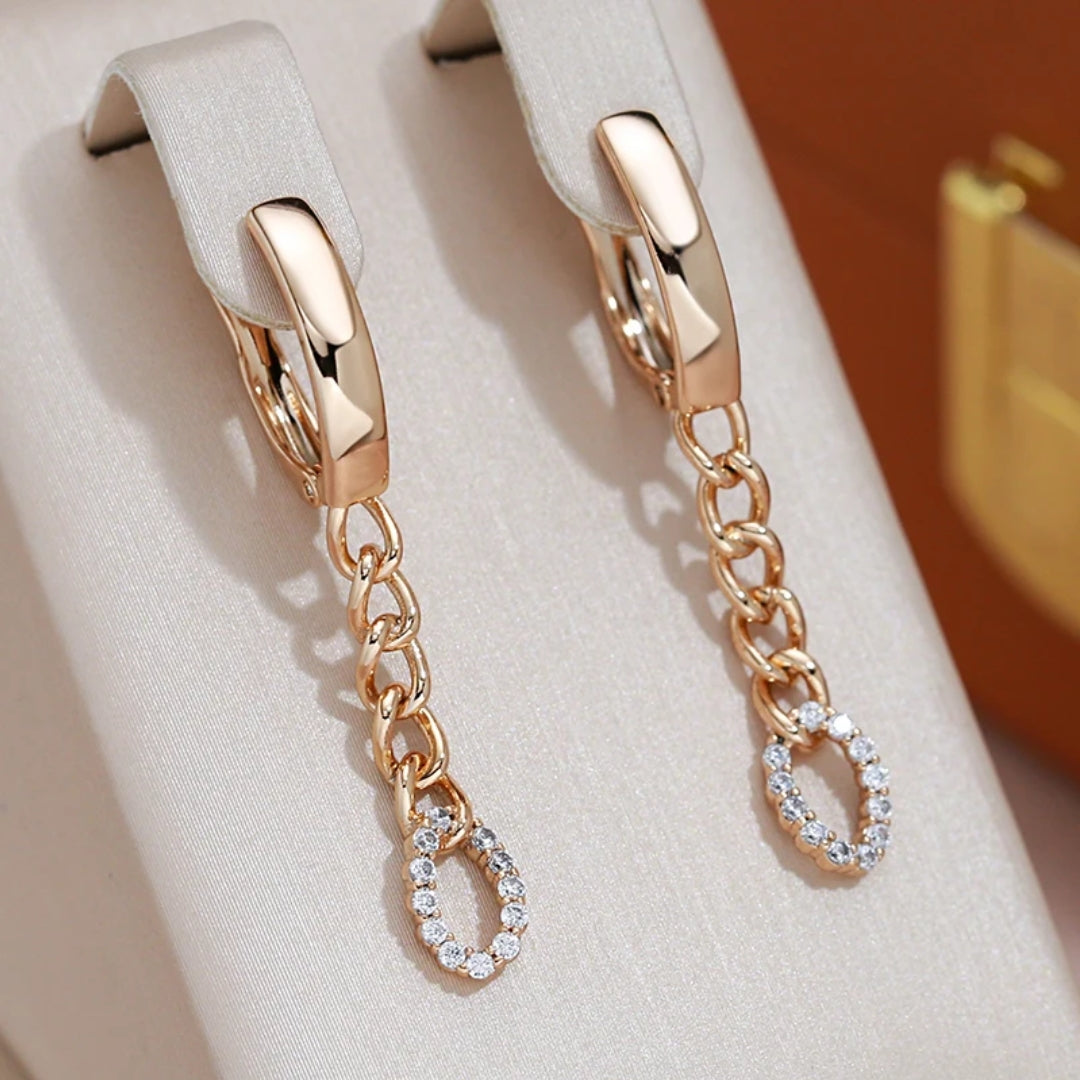 Bright Chain Dangle Earrings