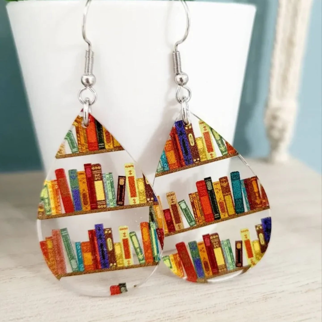 Vintage-Style Colourful Water Drop Earrings