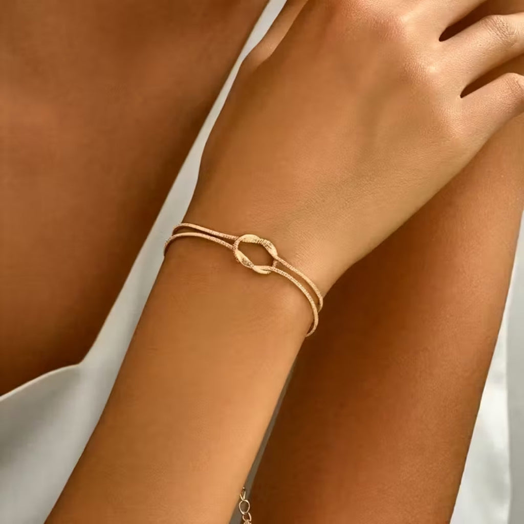 Gold-Tone Bow Bracelet