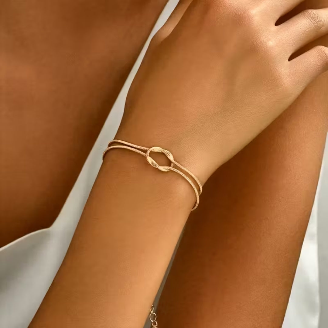 Gold-Tone Bow Bracelet
