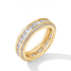 Baguette Zirconia Trail Eternity Ring