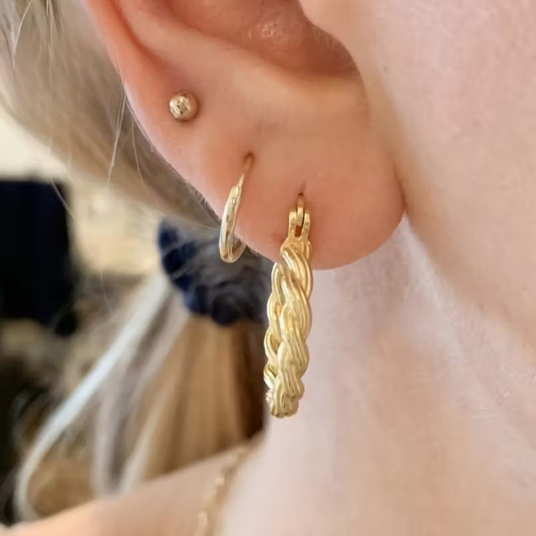 Boho gevlochten oorringen
