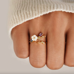 Adjustable Spring Flower Self-Love Ring