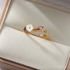 Adjustable Spring Flower Self-Love Ring