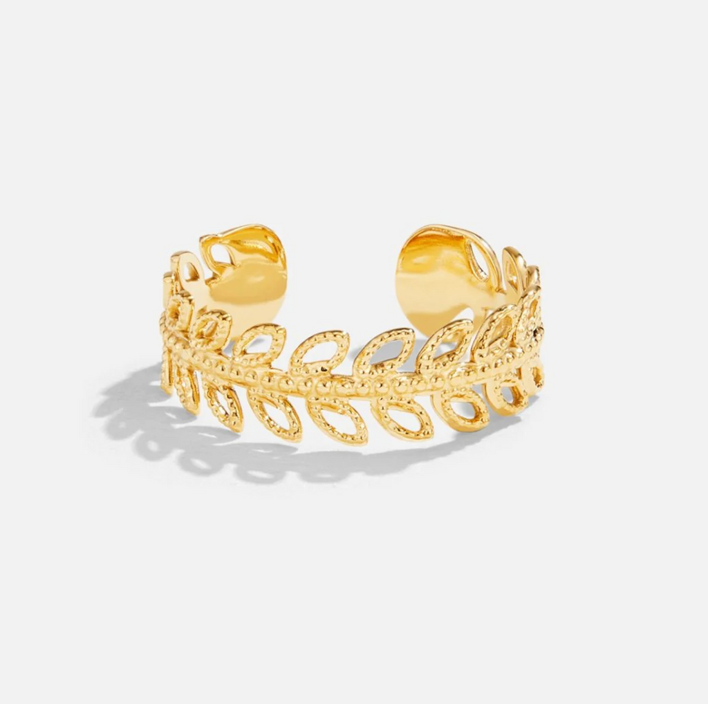 Summer Bloom Leaf Ring