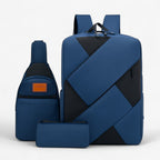 Three-Piece Backpack Set with Matching Clutch and Pencil Case