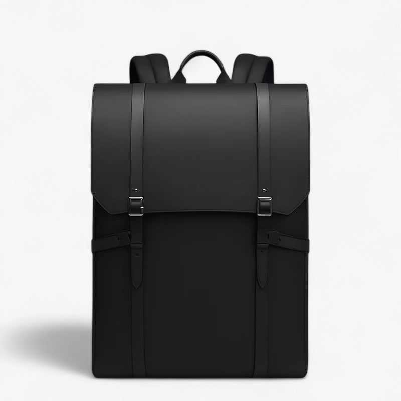 Minimalist Black Professional Laptop Work Backpack