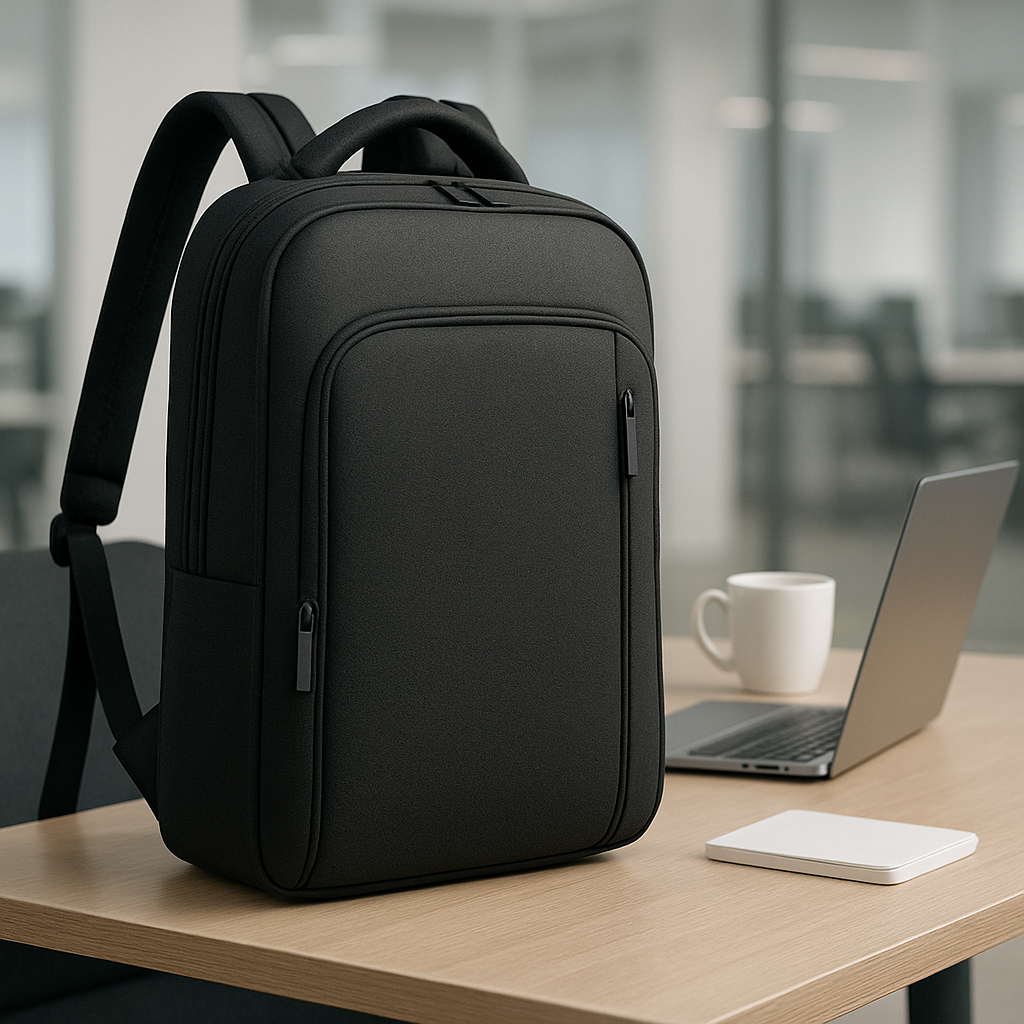 Slanke antidiefstal-reislaptoprugzak met verborgen ritsen