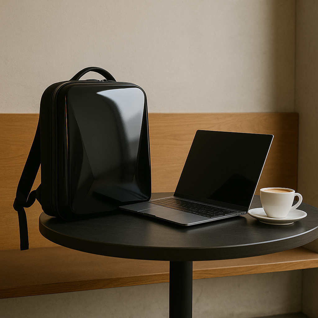 Antidiefstal-laptoprugzak met harde schaal voor zorgeloos reizen