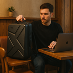 Stevige, overzichtelijke rugzak voor kantoor en universiteit met USB-poort