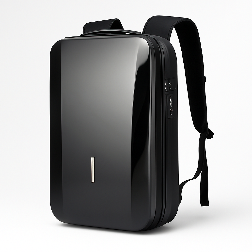 Anti-Theft ABS Hard Shell Laptop Backpack with Built-In Lock
