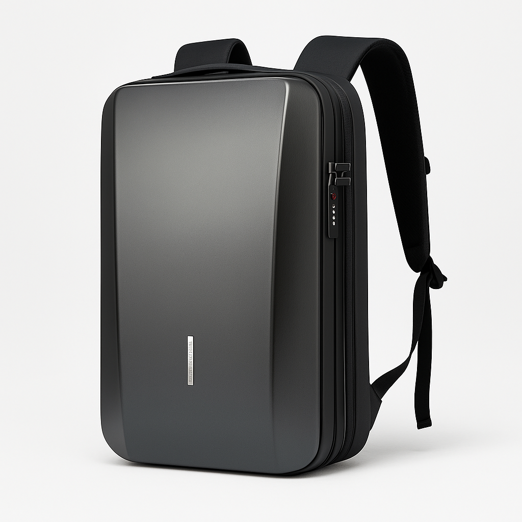 Anti-Theft ABS Hard Shell Laptop Backpack with Built-In Lock