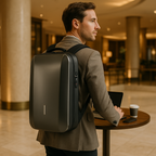Anti-Theft ABS Hard Shell Laptop Backpack with Built-In Lock