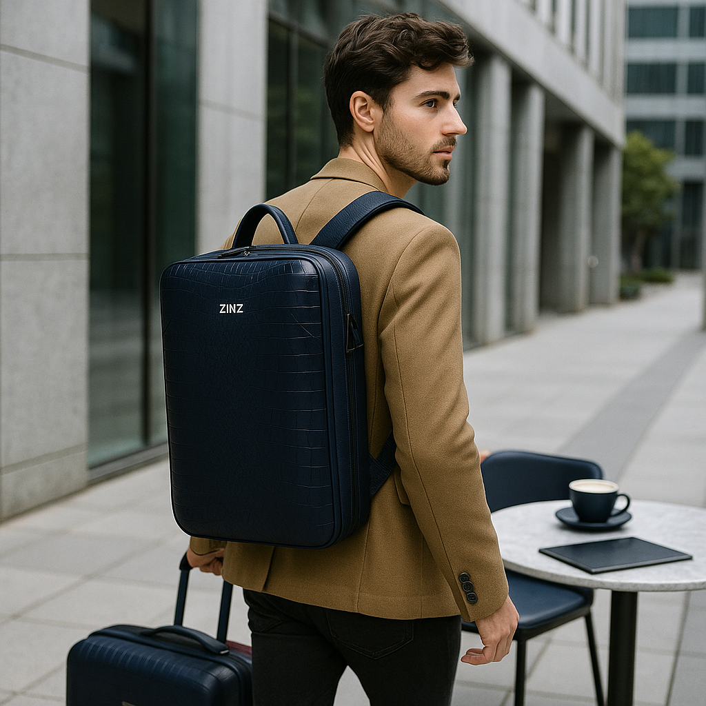 Expandable Work Backpack with USB Charging Port