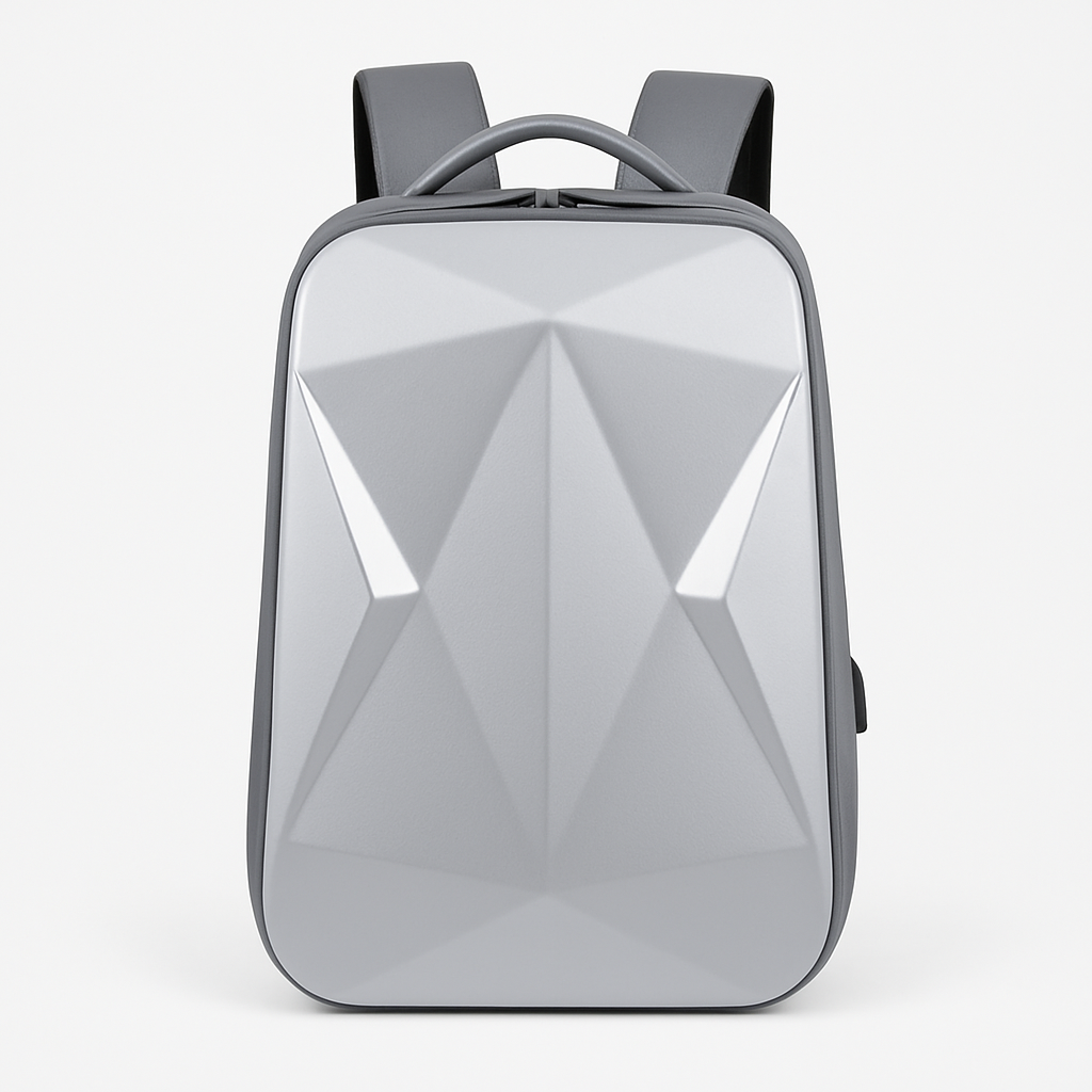 Waterproof ABS Hard Shell 17.3-Inch Laptop Backpack with USB
