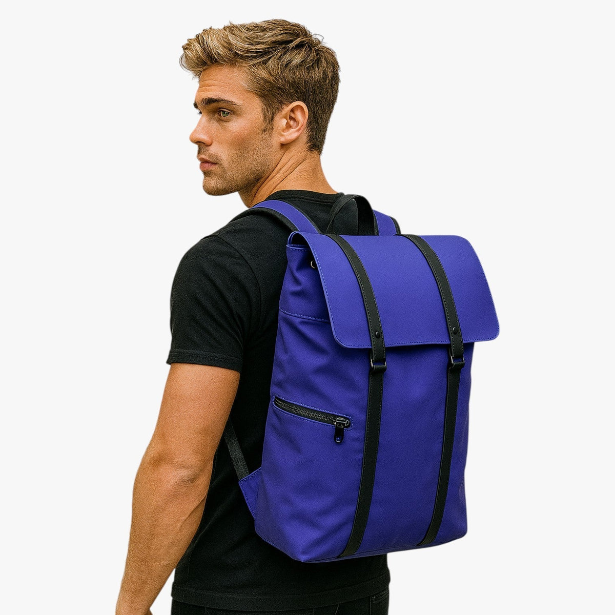 Vintage-Style Unisex Water-Resistant Laptop Backpack