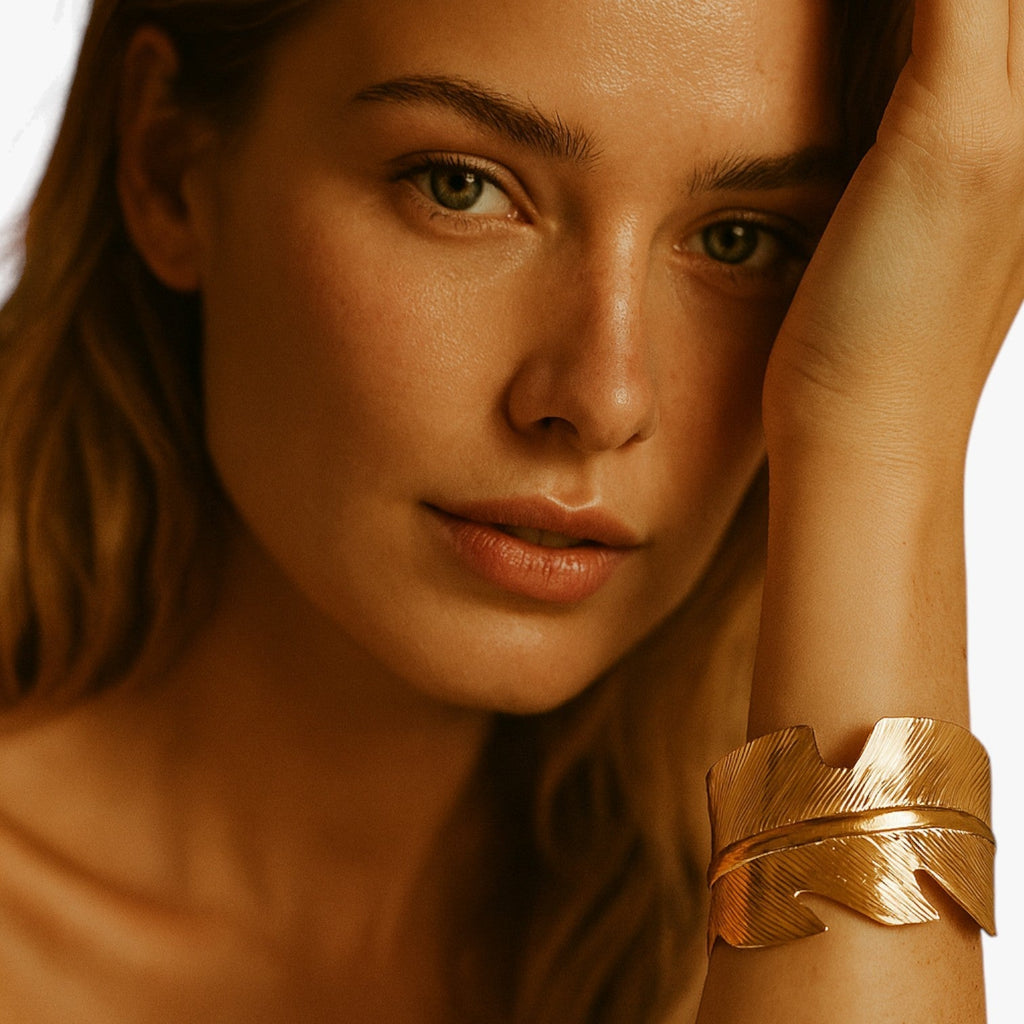 Adjustable Open Cuff Bracelet in Stainless Steel