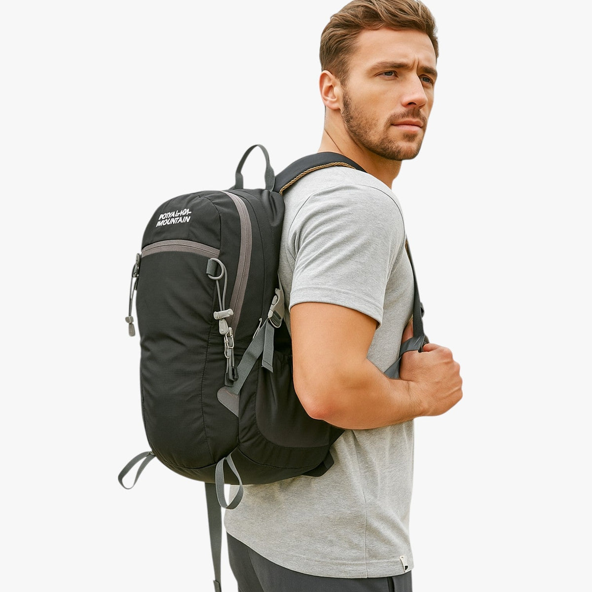 Water-Resistant Durable Nylon Outdoor Backpack, 20L or 30-40L
