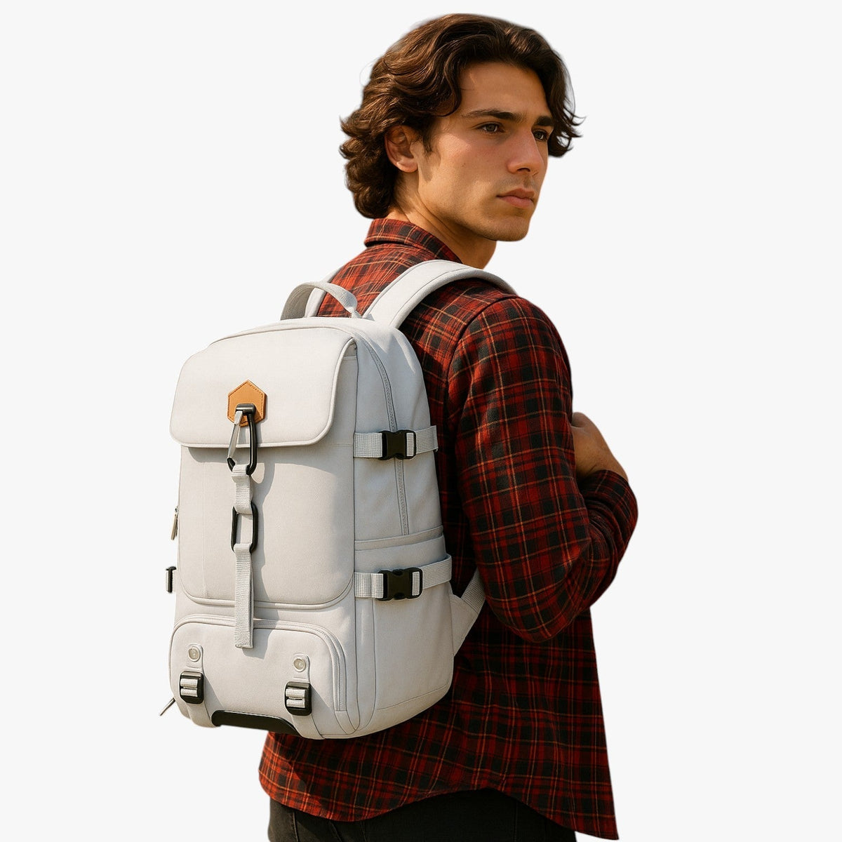 Men's Large Waterproof Travel and Study Backpack