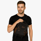 Men's Mini Canvas One-Shoulder Sling Backpack