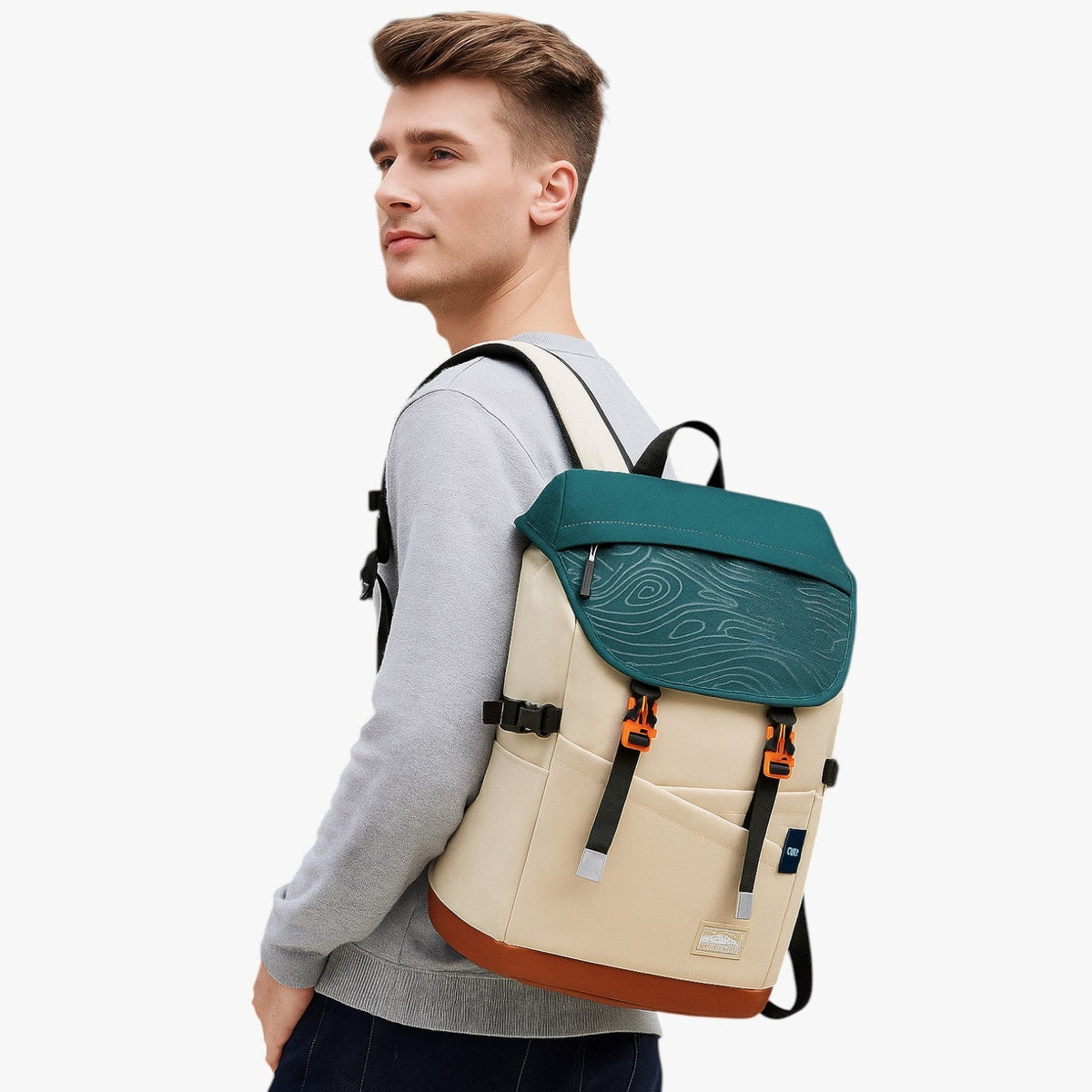 Compact 40L Cabin-Friendly Travel Backpack with Laptop Space