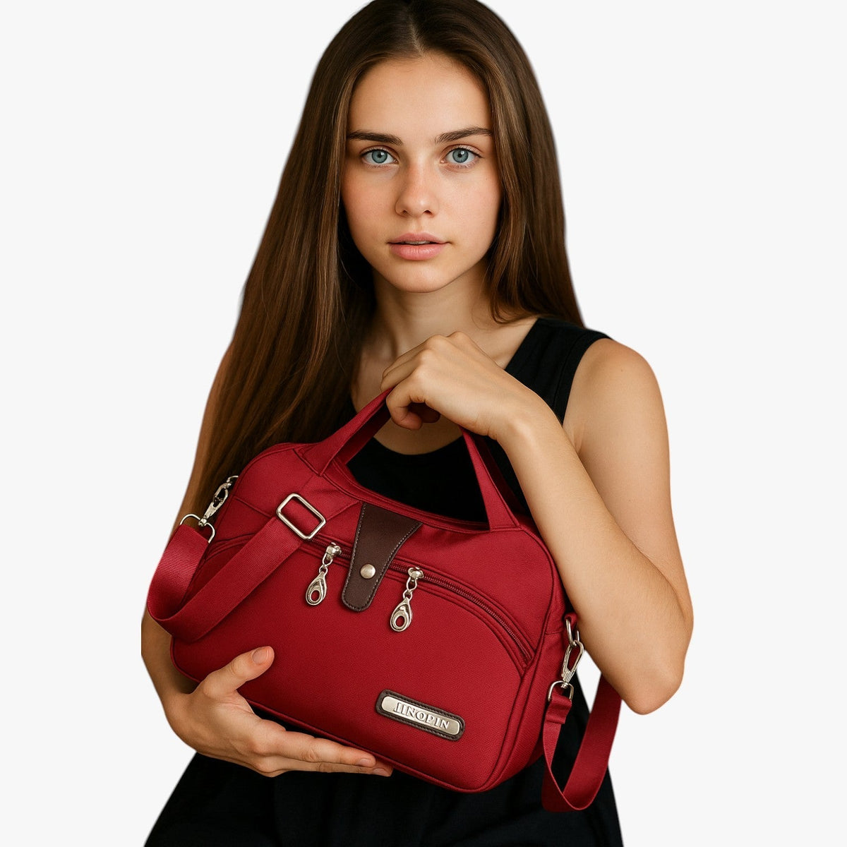 Elegant Roomy Shoulder Bag with Organised Compartments
