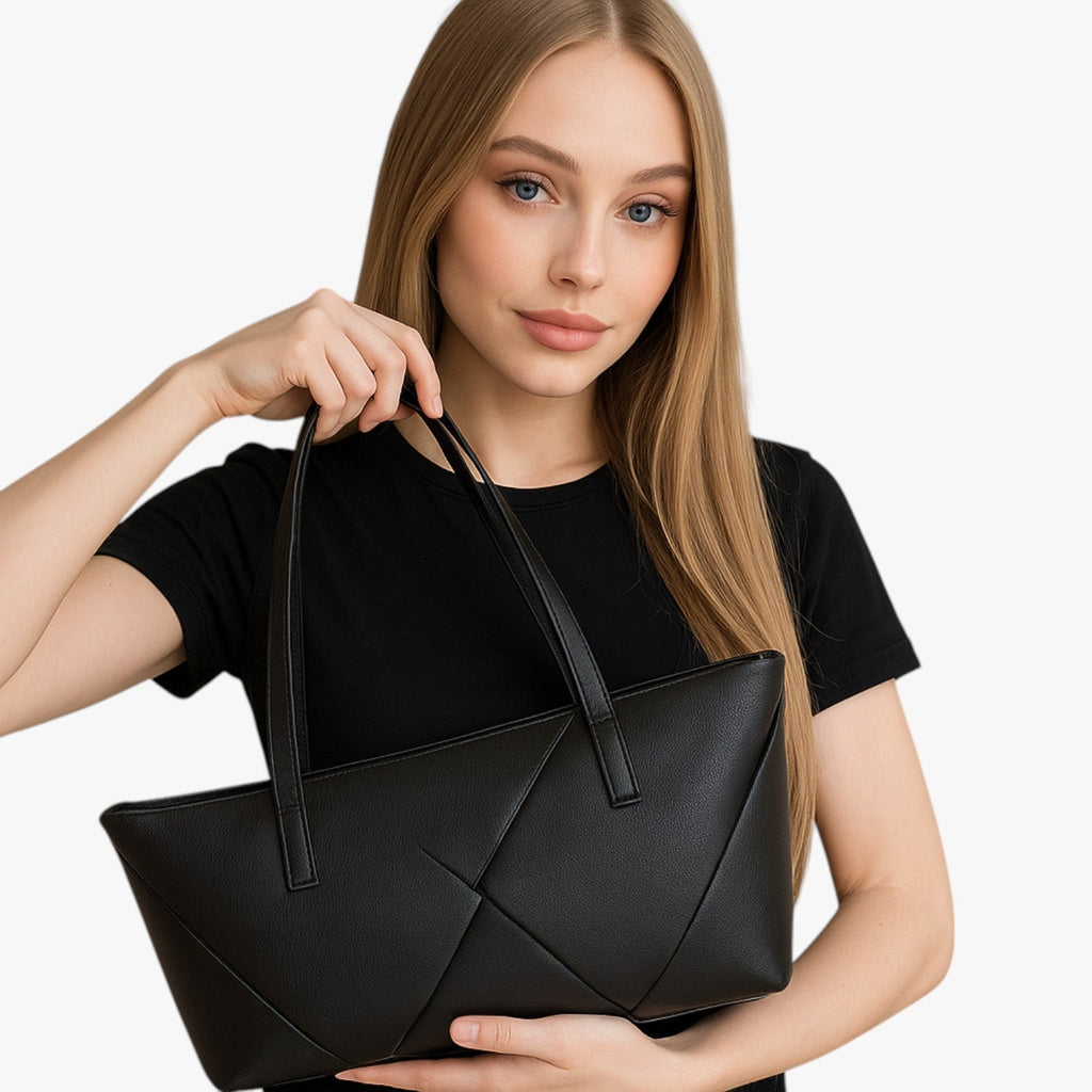 Structured Smooth Leather Minimalist Crossbody Bag
