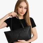 Structured Smooth Leather Minimalist Crossbody Bag