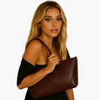 Structured Smooth Leather Minimalist Crossbody Bag