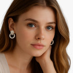 Clipoorbellen met hangend ringdetail