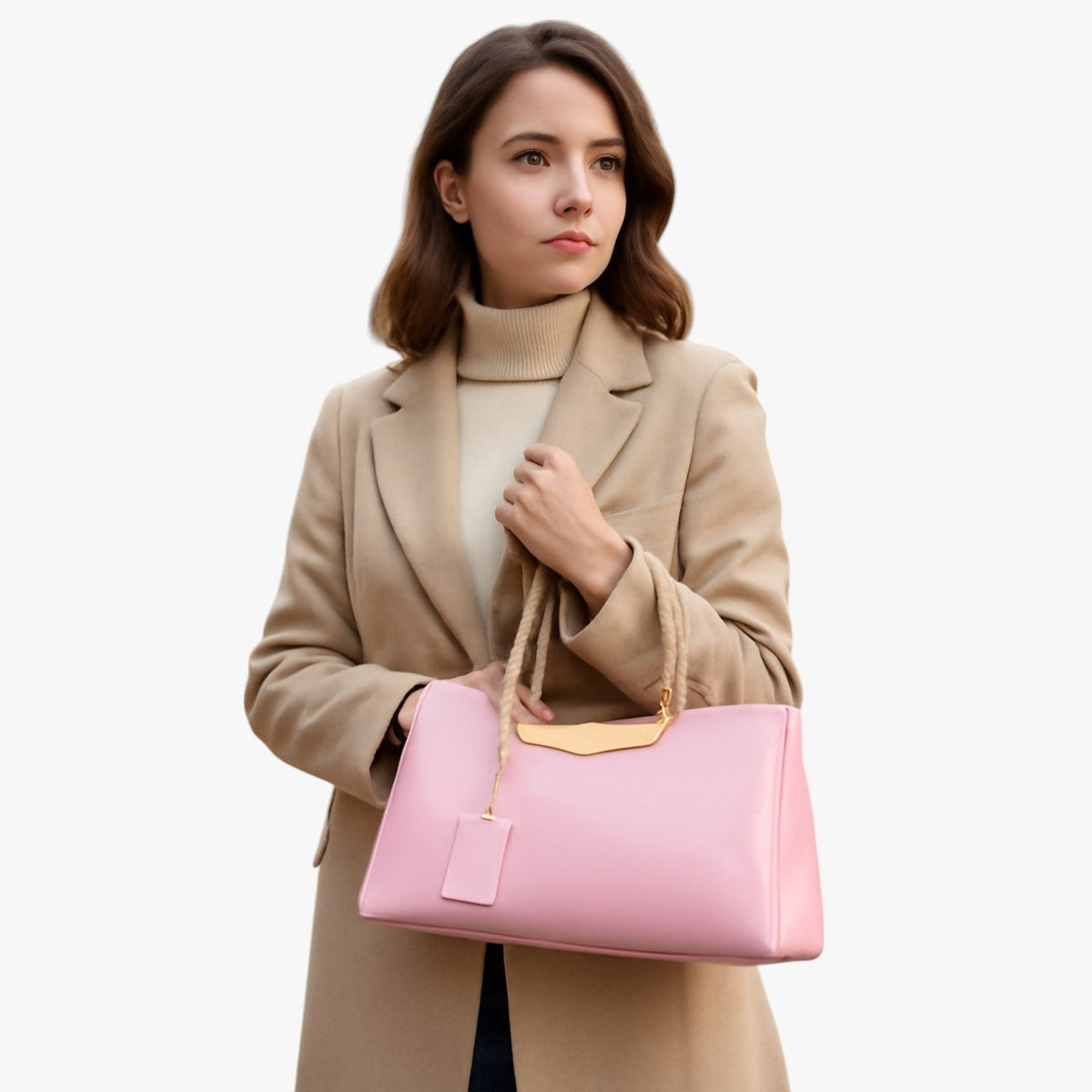 Ultra-Light Soft Leather Everyday Shoulder Bag