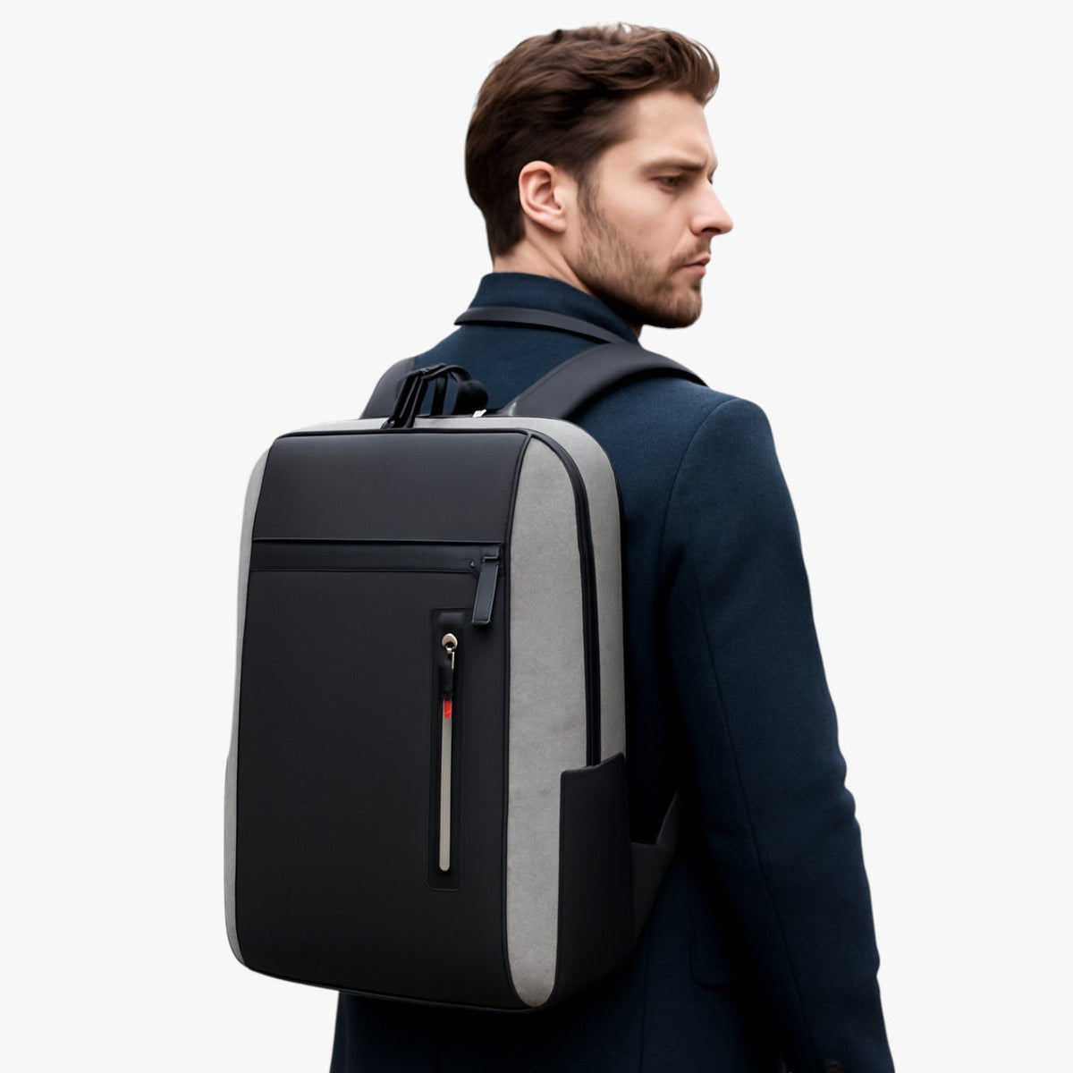 Men's Waterproof 15.6-Inch Laptop Backpack with USB Port
