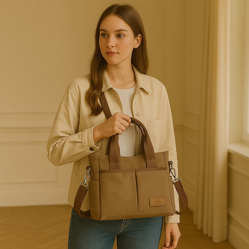 Spacious Canvas Shoulder and Weekend Travel Bag