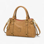 Women's Simple Soft Leather Everyday Handbag