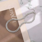 Chunky Cuban Link Necklace in Two Metal Tones