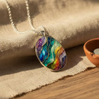 Kleurrijke ketting met ronde stenen