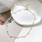 Small Pearl Gold-Plated Necklace