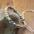 Kleurrijke kralenarmband met jaspis