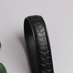 Mock-Croc Waist Belt in Faux Leather