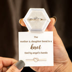 Silver-Tone Mother and Daughter Knot Ring