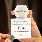 Silver-Tone Mother and Daughter Knot Ring