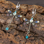 Carved Dragonfly Earrings