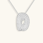 Pavé Bubble Initial Necklace