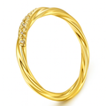 Twisted Spiral Wire Ring