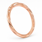 Twisted Spiral Wire Ring