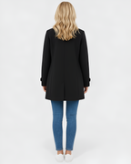 Long Sleeve Autumn Jacket with Tailored Collar and Buttons