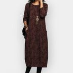 Loose-Fit Everyday Dress with a Soft Handle for Cooler Days