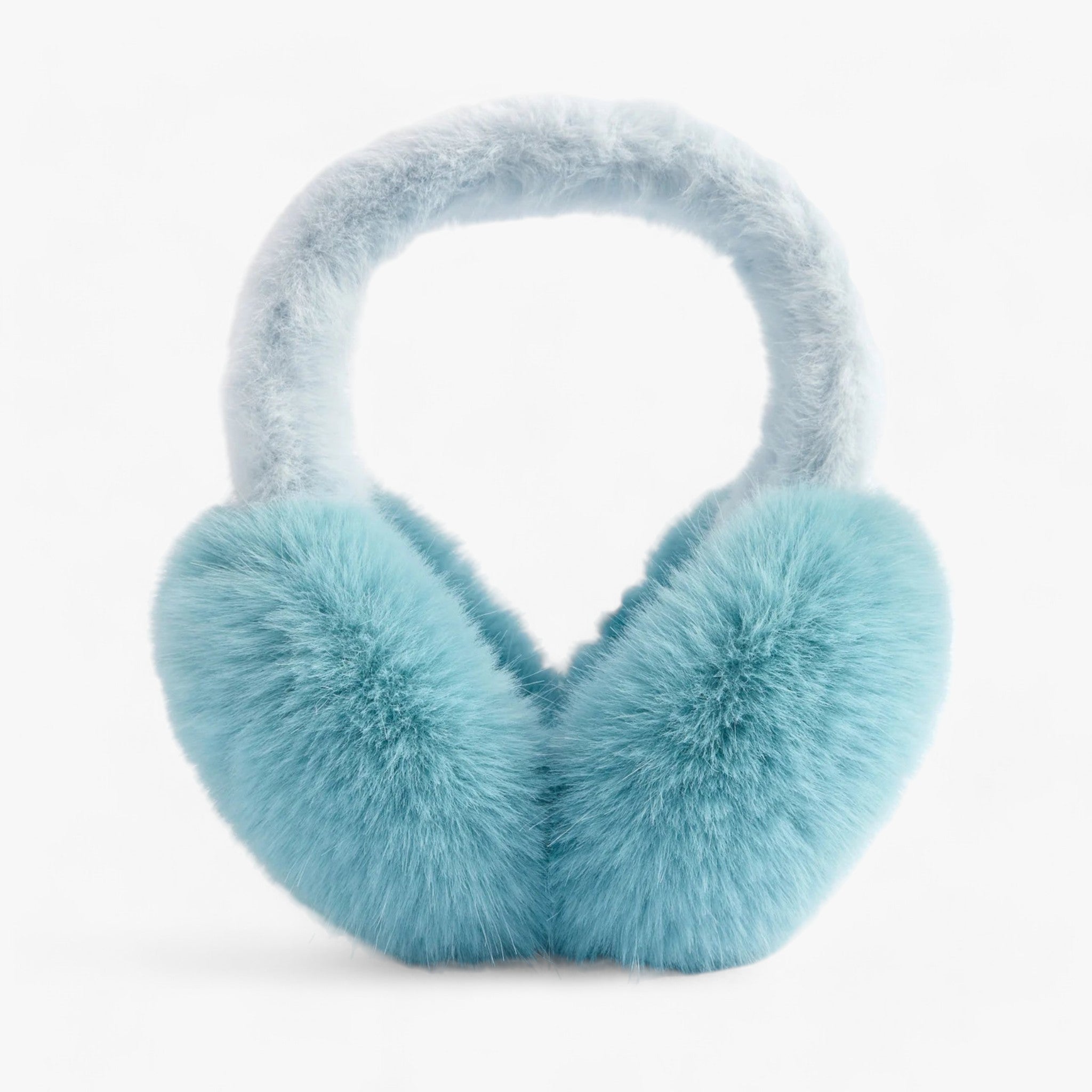 Foldable Faux Fur Ear Muffs with a Soft Fleece Feel